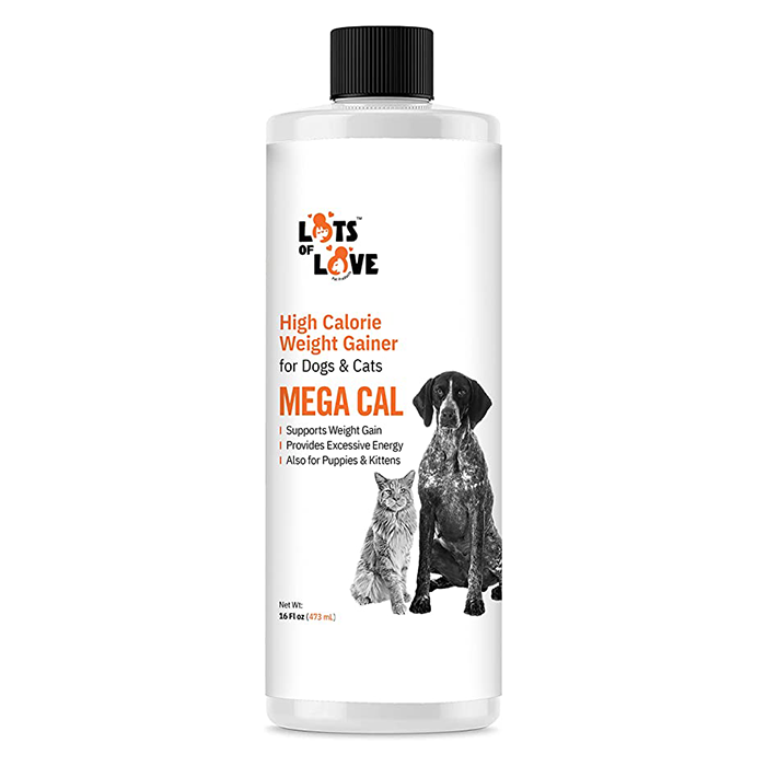 Mega Cal - High Calorie Dog Weight Gainer Supplement, Supports Healthy Weight Gain & Weight Management in Dog Food (Thomas Labs Earlier) 16 fl oz