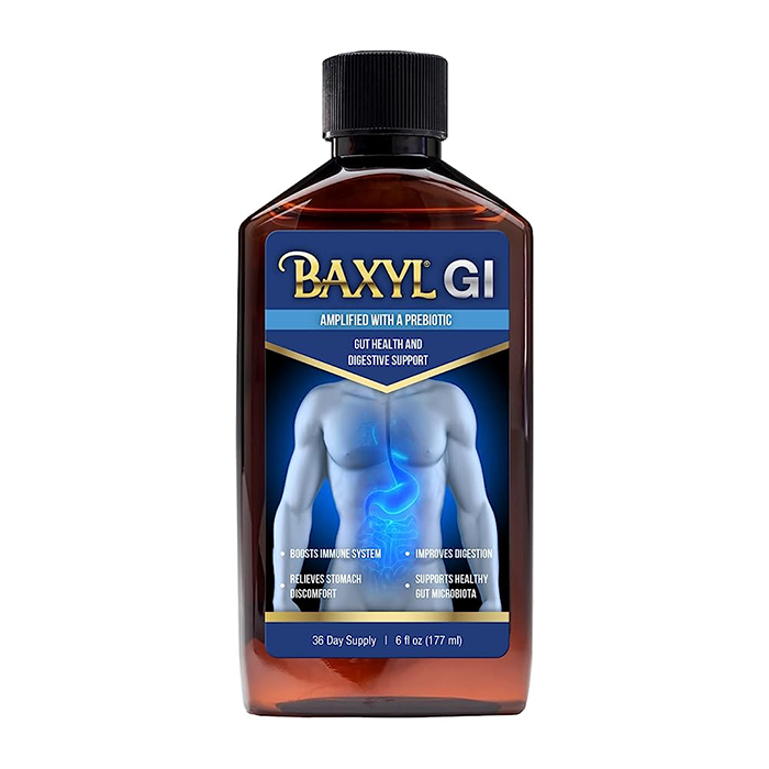 BAXYL®️ GI - Digestion, Digestive Aid & Stomach Relief - GERD (Acid Reflux), IBS, Crohn’s - (Patented Formula, Organic, Vegan, Made in USA) | 36 Day Supply - 6 Fl oz