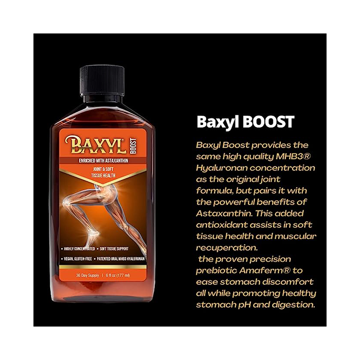 BAXYL + Boost Bundle - Liquid Hyaluronic Acid for Joint Relief Supplement with Astaxanthin