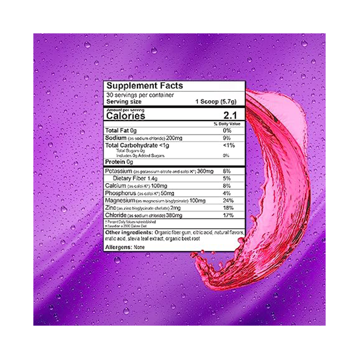 Hydrate48 No Sugar Hydration Powder (30 servings), Raspberry Lemonade Sugar Free Electrolyte Powder