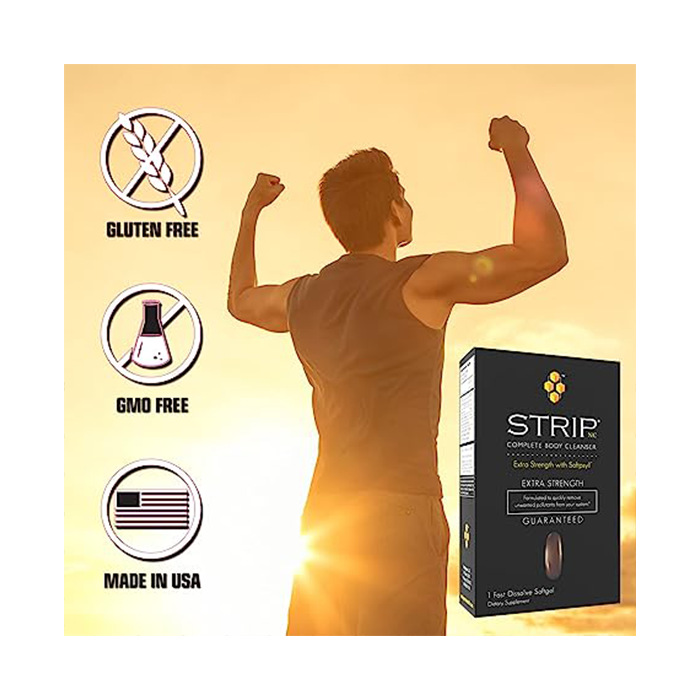 Wellgenix Strip NC Complete Body Cleanser- Extra Strength with Softpsyll- 1 Fast Dissolve Softgel