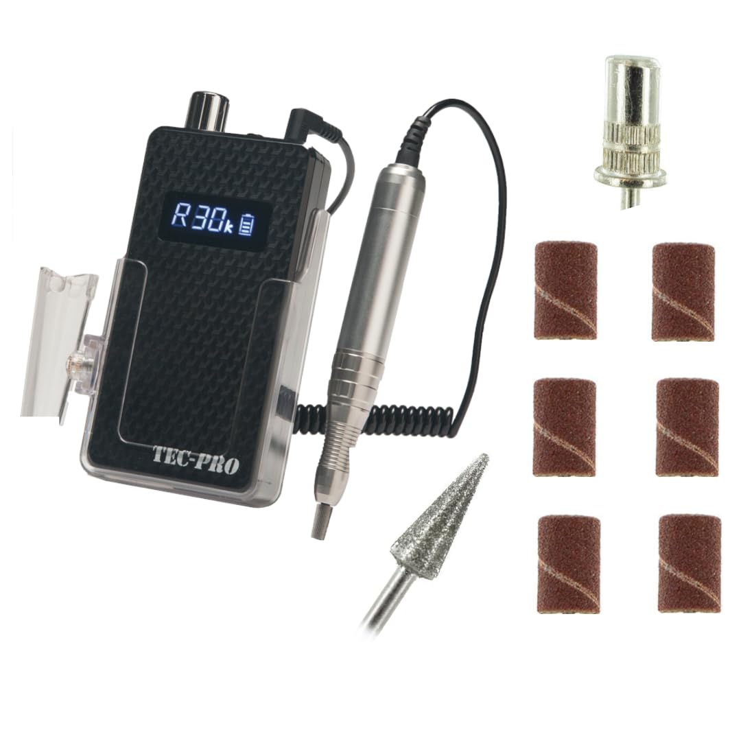 Tec-Pro Portable & Rechargeable Nail Drill | TEC-PRO-WHT