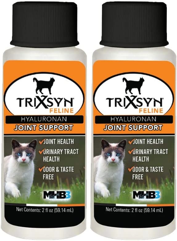 TRIXSYN Feline - Naturally Alleviate Discomfort, Promote Healthy Joints, Support Mobility and Cartilage Function for Cats- Patented MHB3 Hylauronan Liquid Formula