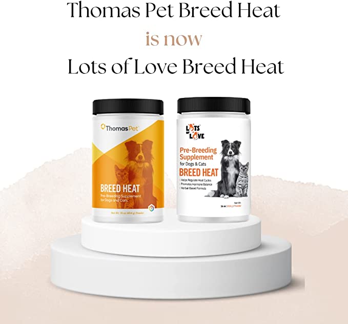 Breed Heat - Breeding & Reproductive Supplement for Dogs & Cats (Formerly Thomas Labs, Same Product) - 16 oz Powder