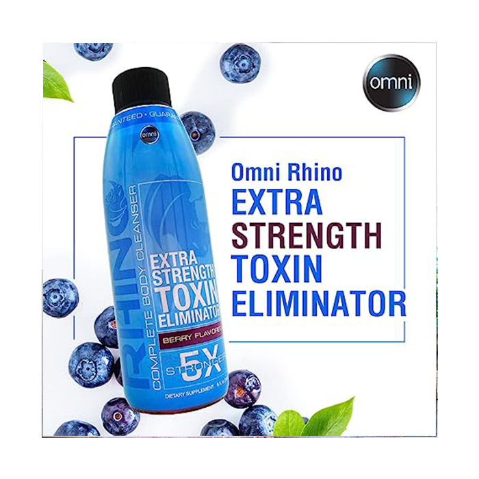 Roll over image to zoom in Wellgenix Omni Rhino Extra Strength Toxin Eliminator - Herbal Cleanse Detox Drink - 1 Day Toxin Rid - 5X Stronger - 8 fl oz