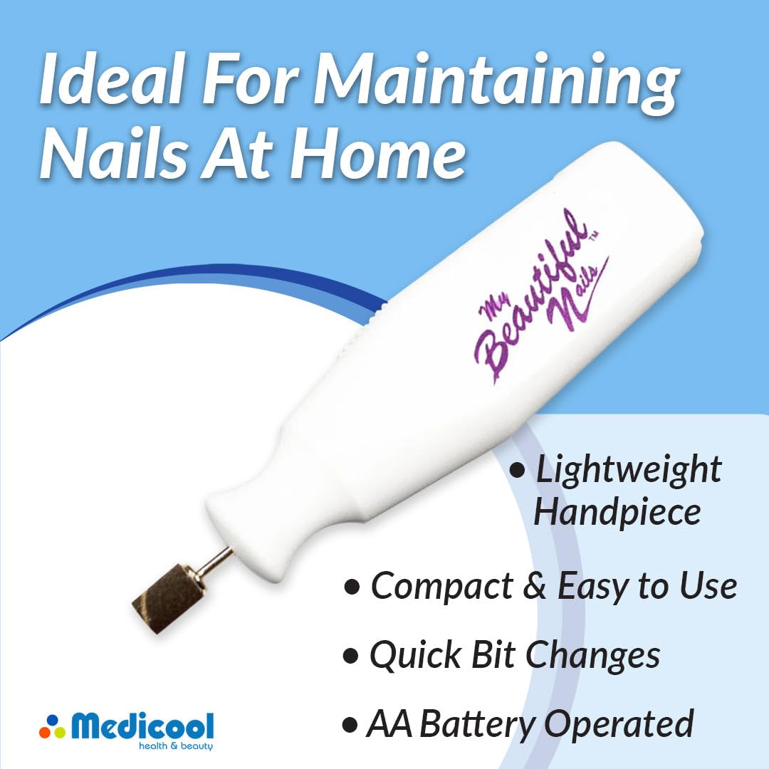 Medicool My Beautiful Nails Portable Travel Size Nail Drill with Case and Bit Kit | MY BEAUTI