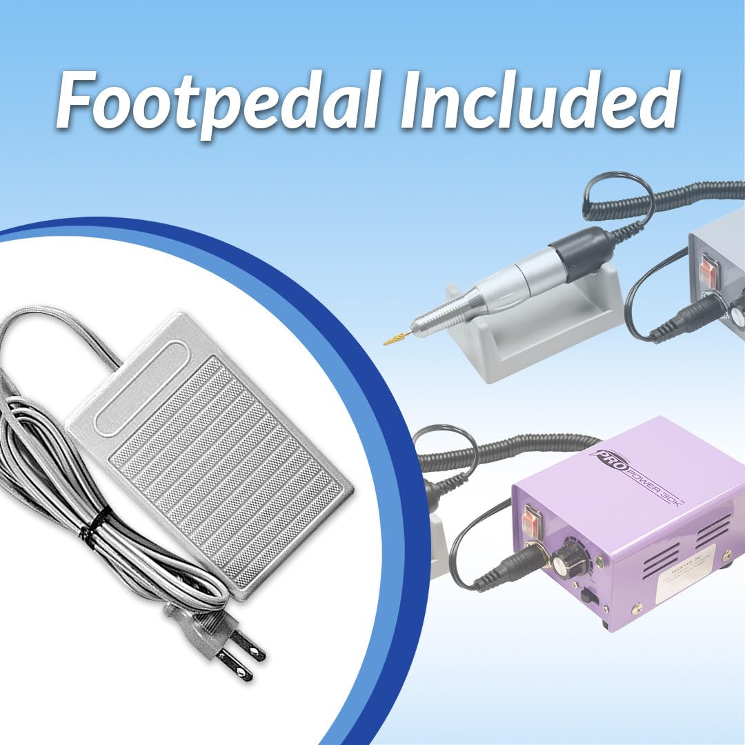 Medicool Pro Power 30K Electric Drill with 30,000 RPM Electric Nail Filing for Manicure and Pedicure with Bit Kit 1 Bundle | PROPOW-30P+FBK1
