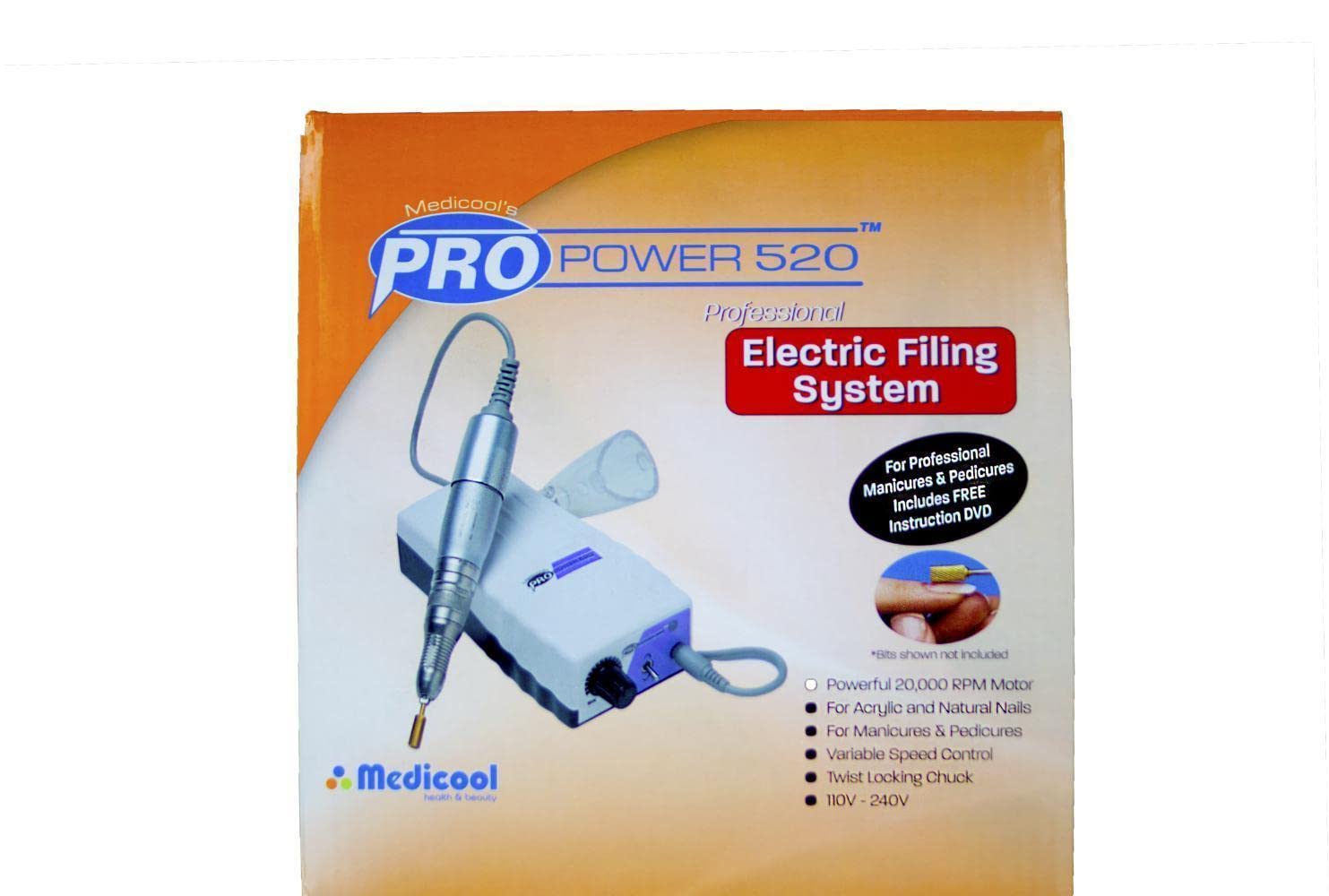 Medicool Pro Power 520 Electric Lightweight High Speed Nail File Machine | PROPOW-520