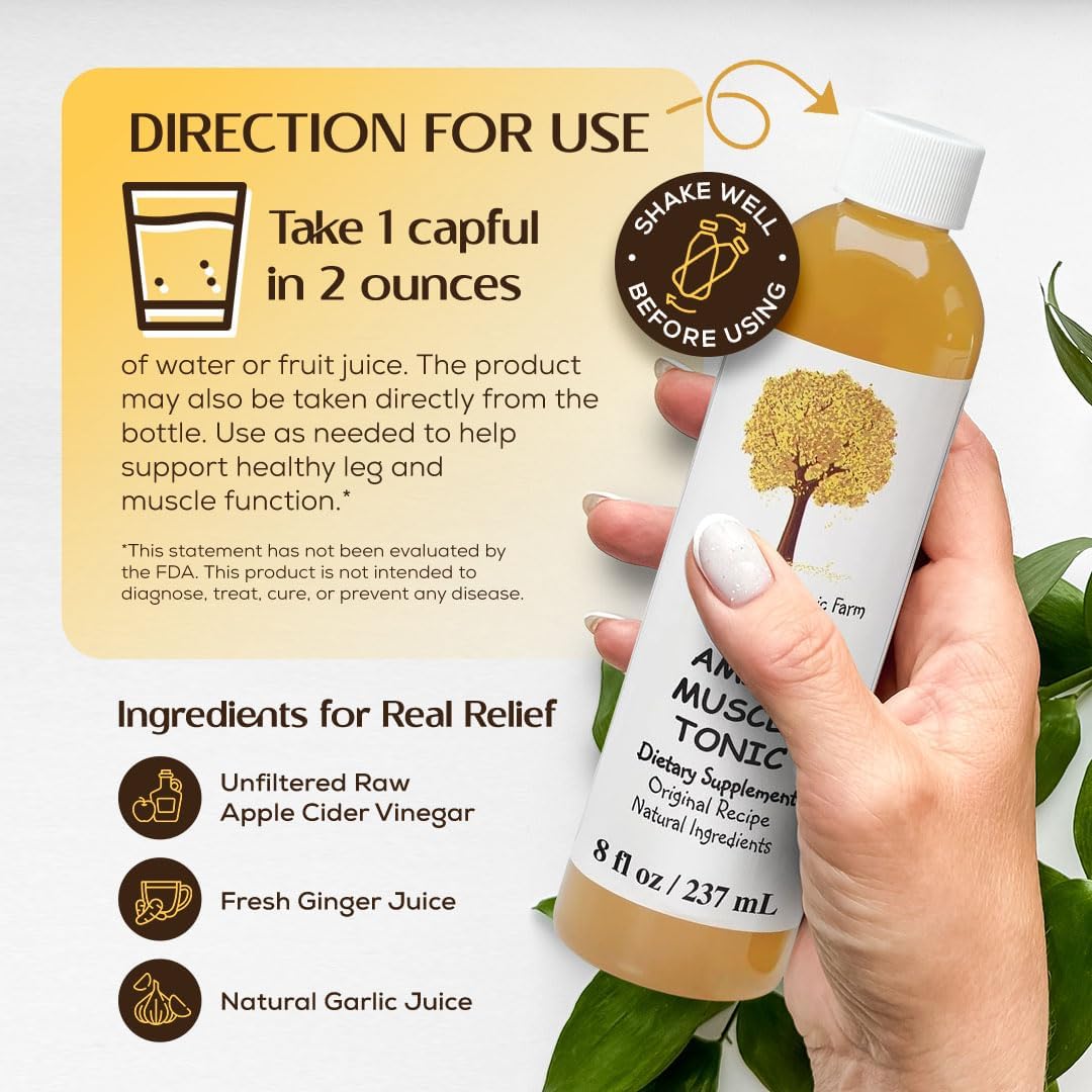 Caleb Treeze Old Amish Muscle Tonic (Formerly: Stops Leg and Foot Cramps) - 6 Pack