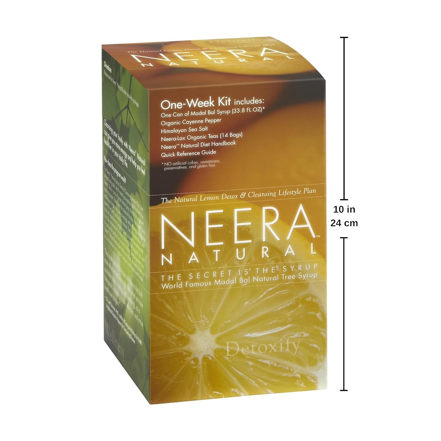 Neera Natural One Week Pack Master Cleanse Diet - Metabolism Booster Lemonade Detox Colon Cleanser & Detox Gut Cleanse, Master Cleanse Lemon Cayenne Maple Detox, 7 Day Cleanse Kit