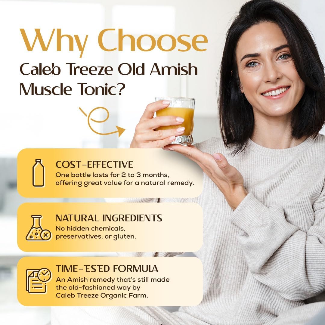 Caleb Treeze Old Amish Muscle Tonic (Formerly: Stops Leg and Foot Cramps) - 6 Pack