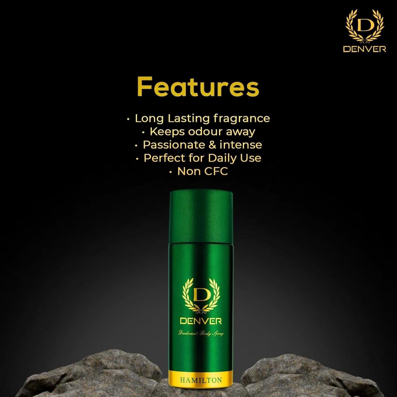 2 Hamilton Deodorant Spray - For Men(200 ml)
