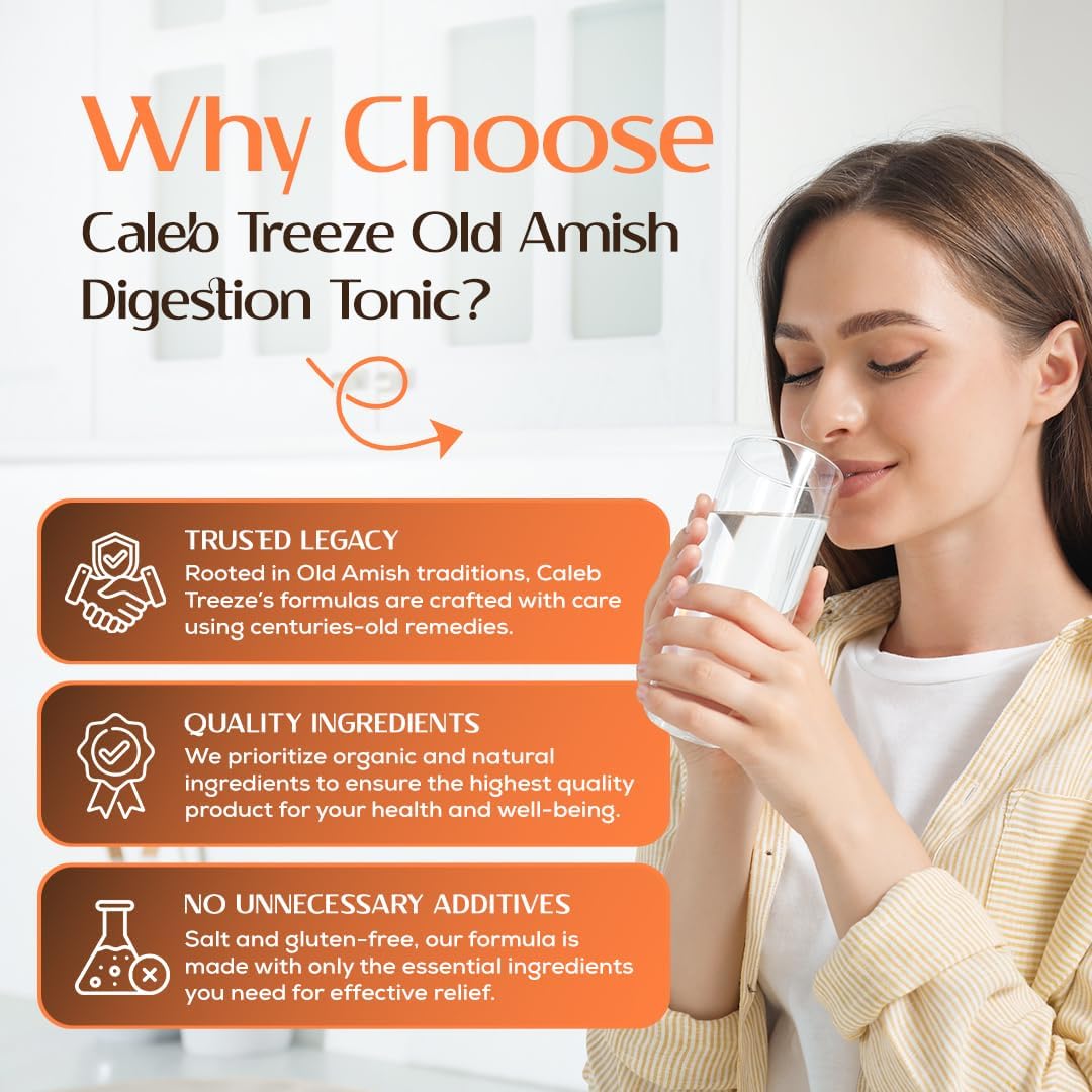 Stops Acid Reflux (8 oz) by Caleb Treeze: Old Amish Formula