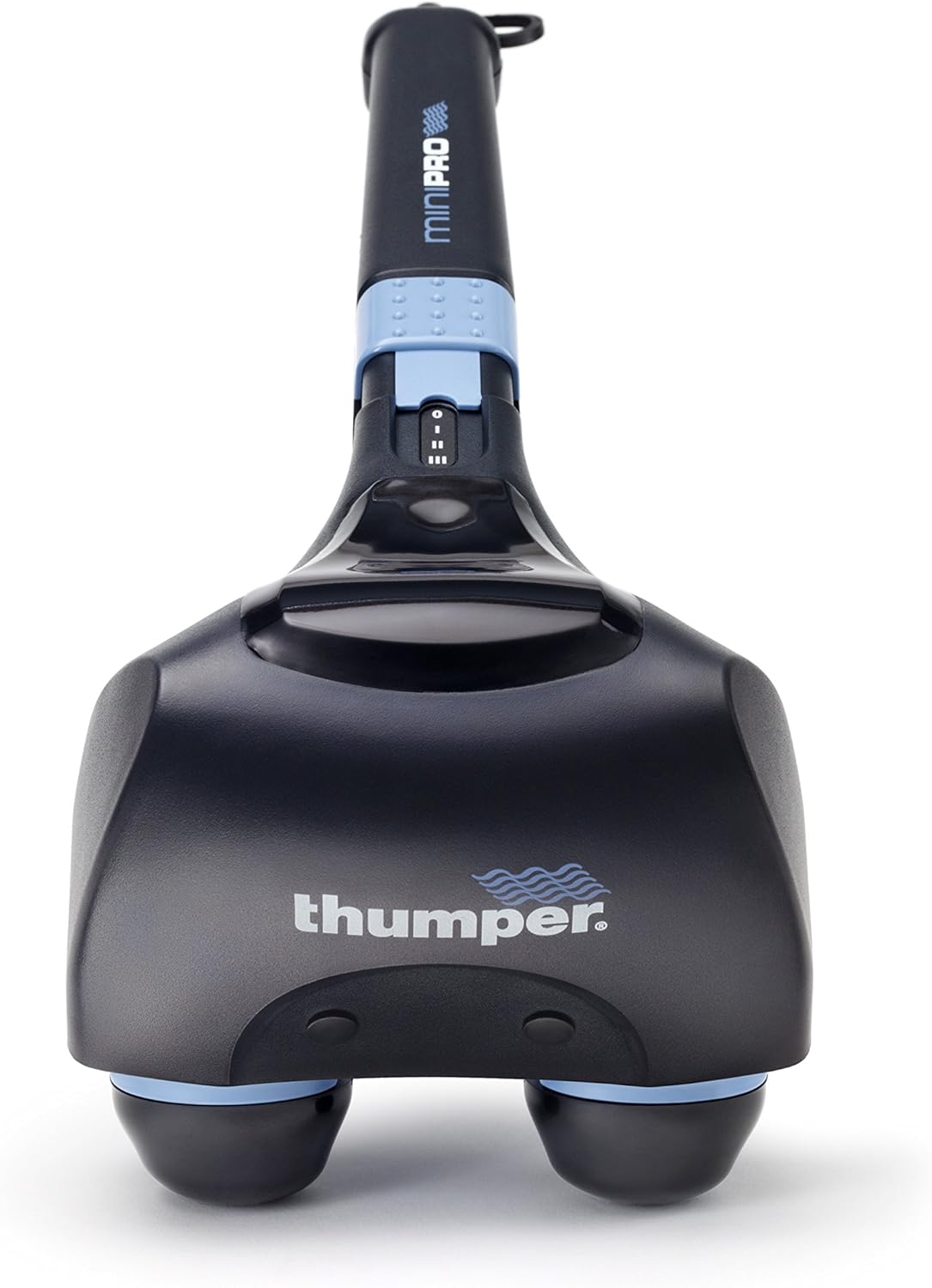 Thumper Mini Pro Percussive Massager - Deep Tissue Massage for Muscles, Back, Shoulders, Legs, arms. Powerful Percussion Electric Handheld Massage Therapy Gun with Long Handle and 3 speeds