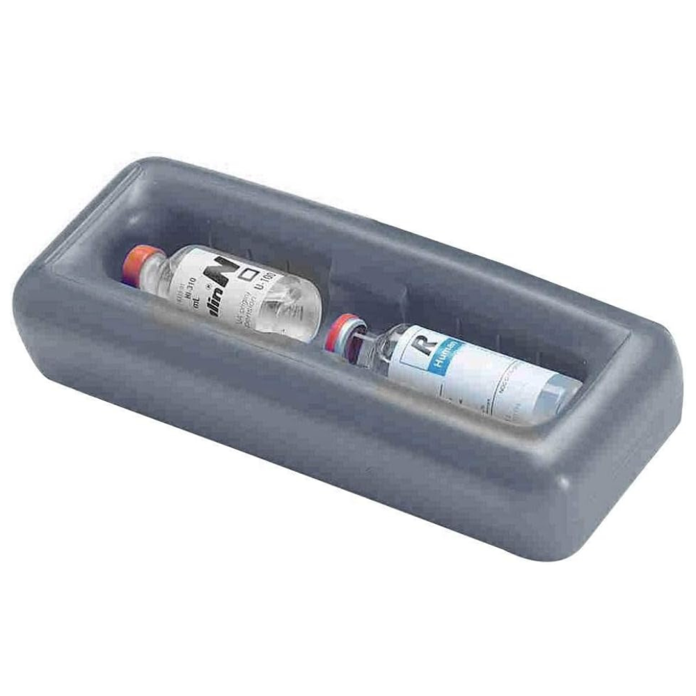 Medicool Insulin Protector Compact Case 2 Freezer Cooling Pack 16 Hours Cool for Diabetic | IP Black