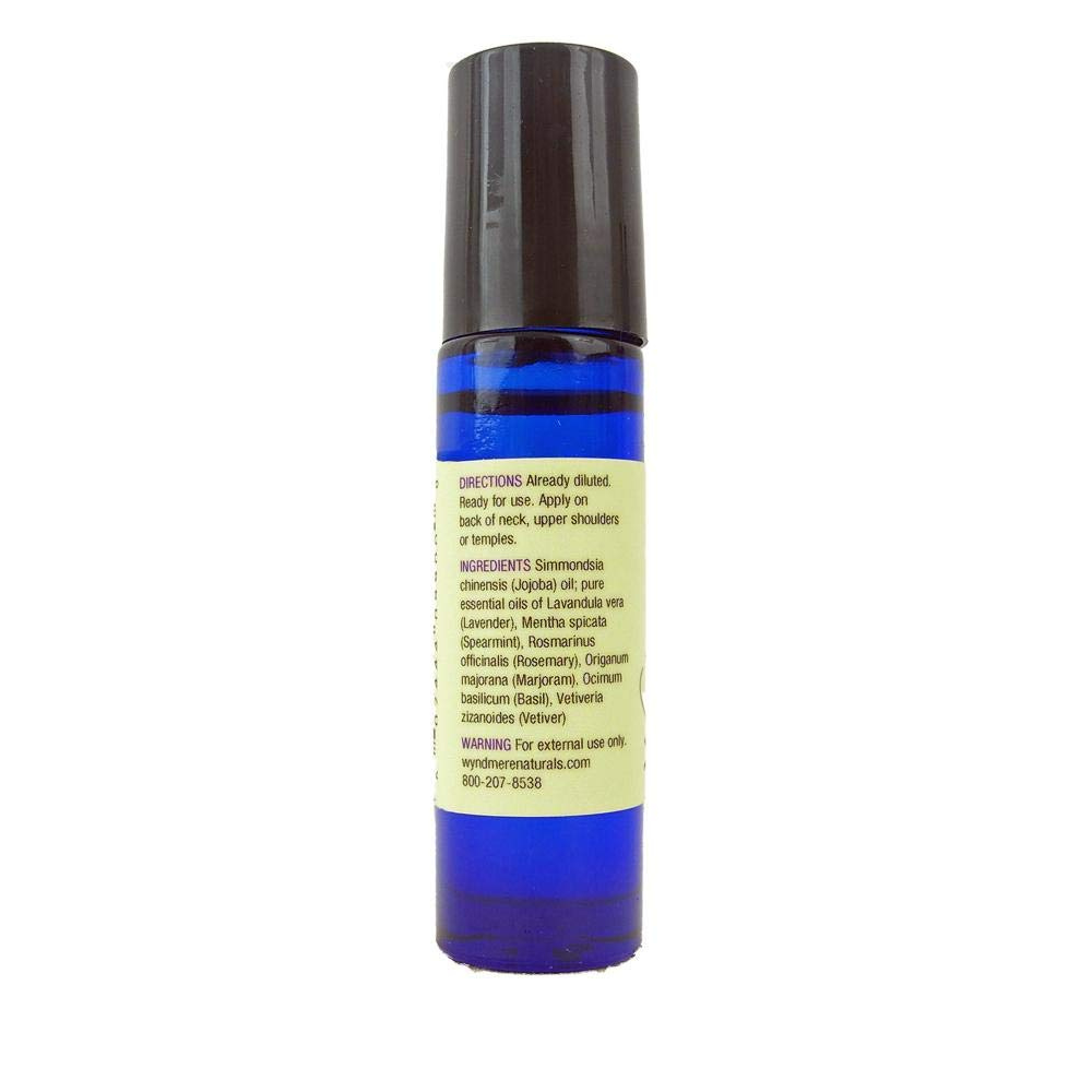 Head Aide Roll-on Made with Pure Essential Oils Diluted in Jojoba Oil for Topical Use - .27fl oz - Wyndmere Naturals